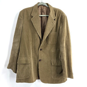 Vintage Banana Republic Corduroy Blazer M Brown Sport Coat Suit Made in Italy